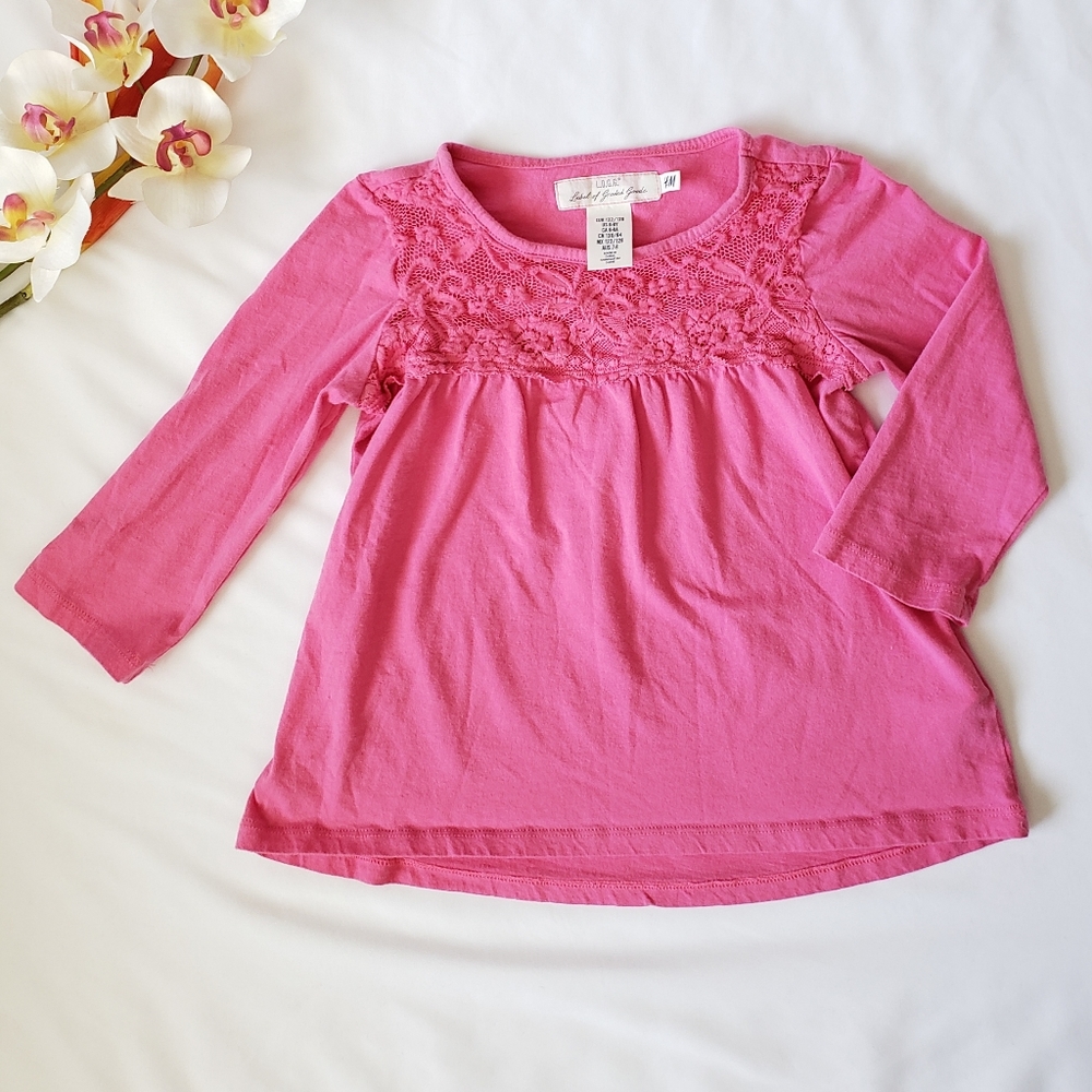 H&M | Girl's Pink Long Sleeve Top